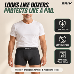 Looks like boxers, protects like a pad