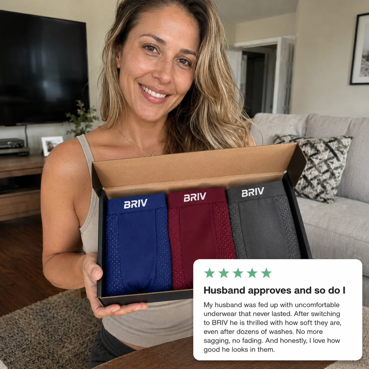 BRIV® Bamboo Boxers - 5 Pack Multicolour | + 5 FREE
