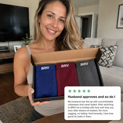 BRIV® Bamboo Boxers - 5 Pack Multicolour | + 5 FREE