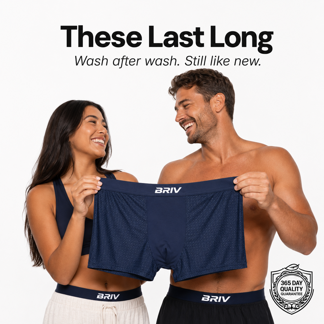 BRIV® Bamboo Boxers - 5 Pack Multicolour | + 5 FREE