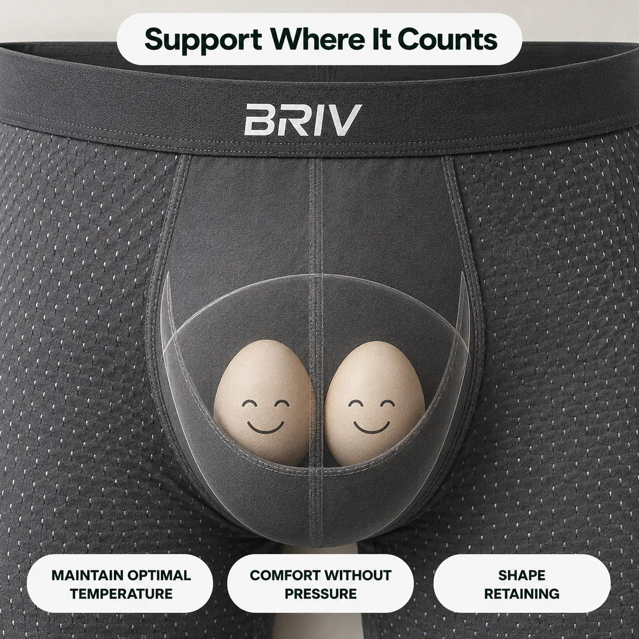 BRIV® Bamboo Boxers - 5 Pack Multicolour | + 5 FREE
